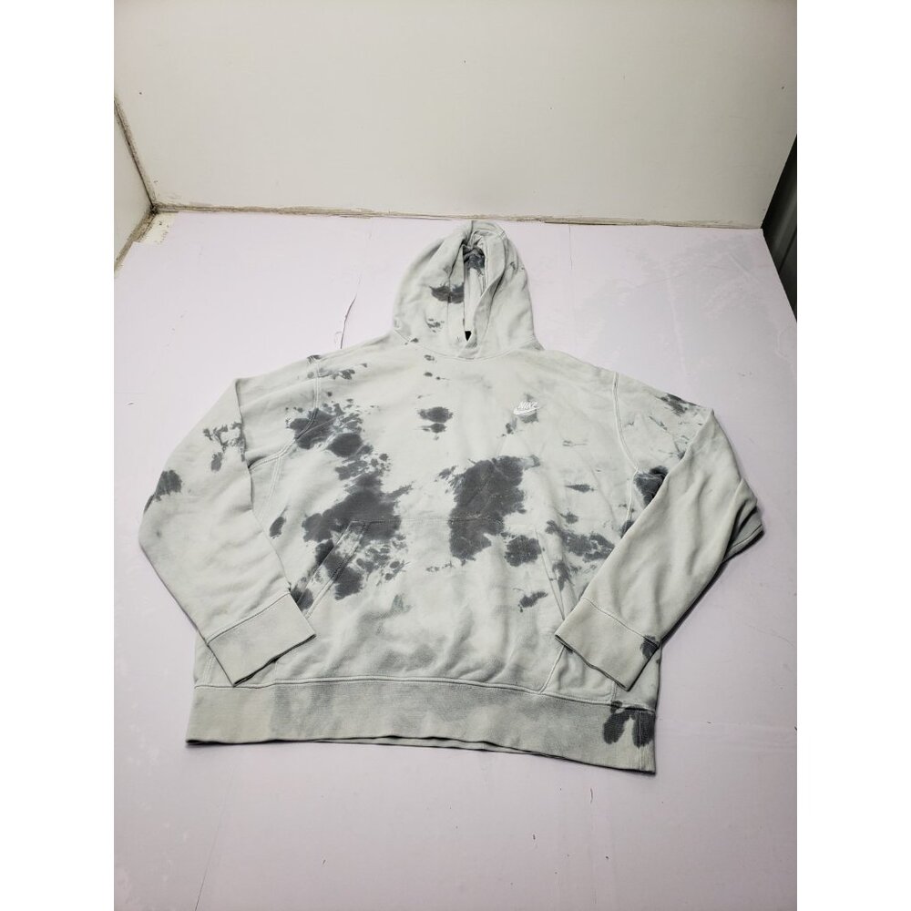 Nike Tye Dye RN#56323 80% Cotton Grey & Light Blue? Size L Hoodie With Pocket